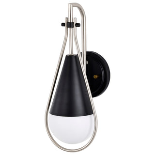Admiral One Light Wall Sconce in Matte Black