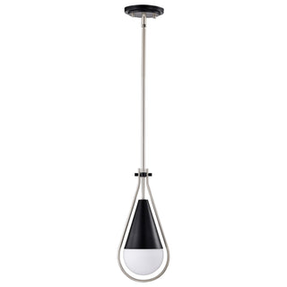 Admiral One Light Pendant in Matte Black