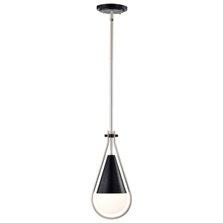Admiral One Light Pendant in Matte Black