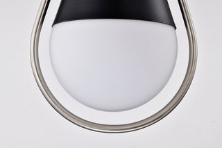Admiral One Light Pendant in Matte Black