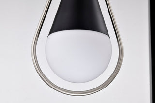 Admiral One Light Pendant in Matte Black