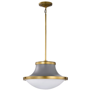 Lafayette Three Light Pendant in Matte Gray