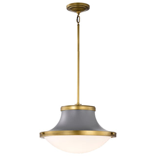 Lafayette Three Light Pendant in Matte Gray