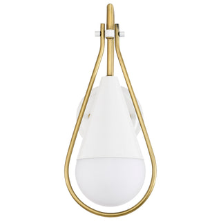 Admiral One Light Wall Sconce in Matte White