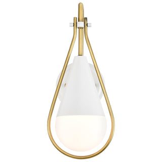 Admiral One Light Wall Sconce in Matte White