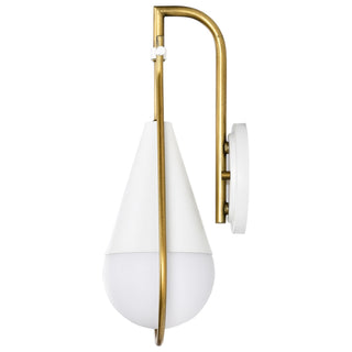 Admiral One Light Wall Sconce in Matte White