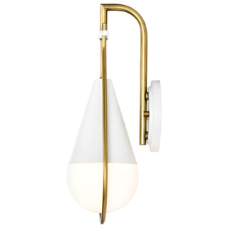 Admiral One Light Wall Sconce in Matte White