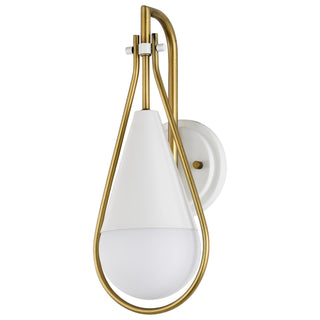 Admiral One Light Wall Sconce in Matte White