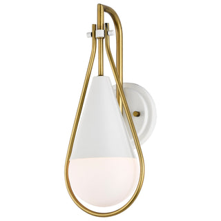 Admiral One Light Wall Sconce in Matte White