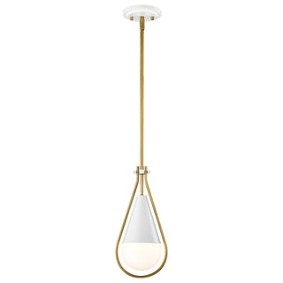 Admiral One Light Pendant in Matte White