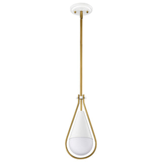 Admiral One Light Pendant in Matte White