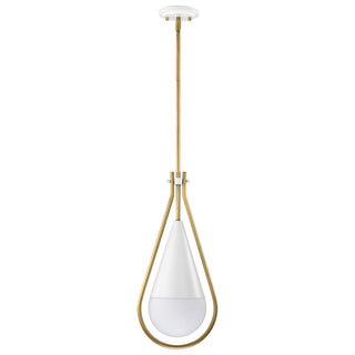 Admiral One Light Pendant in Matte White