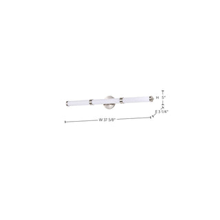 Kagen LED Vanity in Brushed Nickel