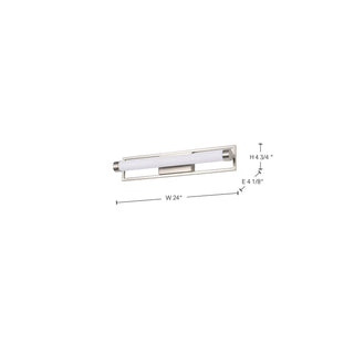 Canal LED Vanity in Brushed Nickel