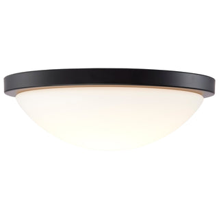 Button LED Flush Mount in Matte Black