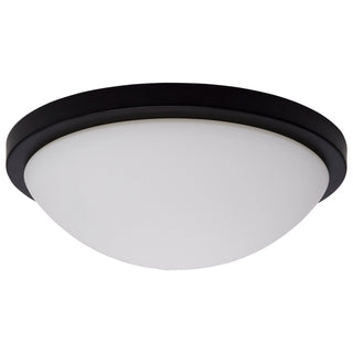 Button LED Flush Mount in Matte Black