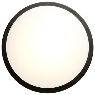 Button LED Flush Mount in Matte Black