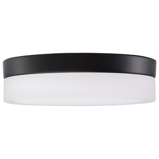 Pi LED Flush Mount in Matte Black