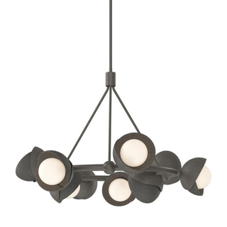 Hubbardton Forge - 131068-SKT-MULT-07-20-GG0711 - Brooklyn 9-Light Double Shade Ring Pendant - Brooklyn - Dark Smoke