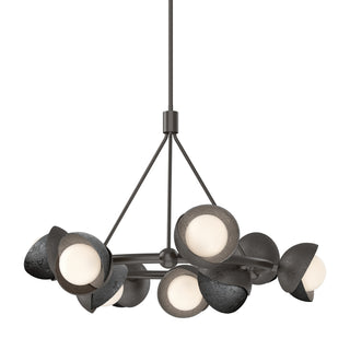 Hubbardton Forge - 131068-SKT-MULT-14-89-GG0711 - Brooklyn 9-Light Double Shade Ring Pendant - Brooklyn - Oil Rubbed Bronze