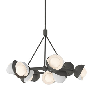 Hubbardton Forge - 131068-SKT-MULT-20-02-GG0711 - Brooklyn 9-Light Double Shade Ring Pendant - Brooklyn - Natural Iron