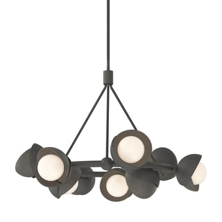 Hubbardton Forge - 131068-SKT-MULT-20-07-GG0711 - Brooklyn 9-Light Double Shade Ring Pendant - Brooklyn - Natural Iron