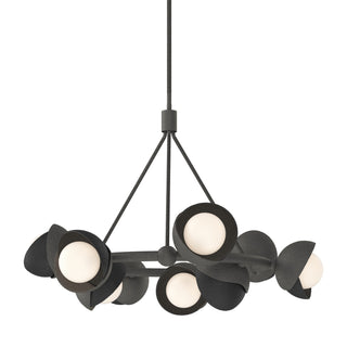 Hubbardton Forge - 131068-SKT-MULT-20-10-GG0711 - Brooklyn 9-Light Double Shade Ring Pendant - Brooklyn - Natural Iron