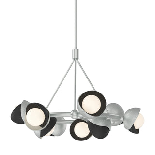 Hubbardton Forge - 131068-SKT-MULT-82-10-GG0711 - Brooklyn 9-Light Double Shade Ring Pendant - Brooklyn - Vintage Platinum