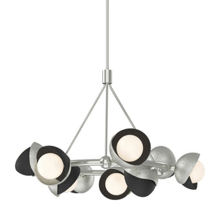Hubbardton Forge - 131068-SKT-MULT-85-10-GG0711 - Brooklyn 9-Light Double Shade Ring Pendant - Brooklyn - Sterling