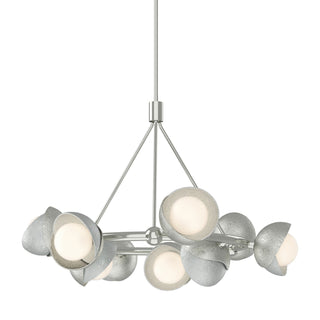 Hubbardton Forge - 131068-SKT-MULT-85-82-GG0711 - Brooklyn 9-Light Double Shade Ring Pendant - Brooklyn - Sterling