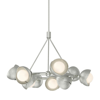 Hubbardton Forge - 131068-SKT-MULT-85-85-GG0711 - Brooklyn 9-Light Double Shade Ring Pendant - Brooklyn - Sterling