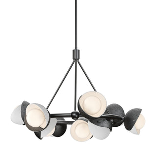 Hubbardton Forge - 131068-SKT-MULT-89-02-GG0711 - Brooklyn 9-Light Double Shade Ring Pendant - Brooklyn - Ink