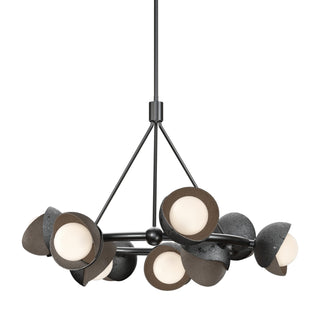 Hubbardton Forge - 131068-SKT-MULT-89-05-GG0711 - Brooklyn 9-Light Double Shade Ring Pendant - Brooklyn - Ink