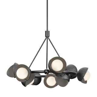 Hubbardton Forge - 131068-SKT-MULT-89-07-GG0711 - Brooklyn 9-Light Double Shade Ring Pendant - Brooklyn - Ink