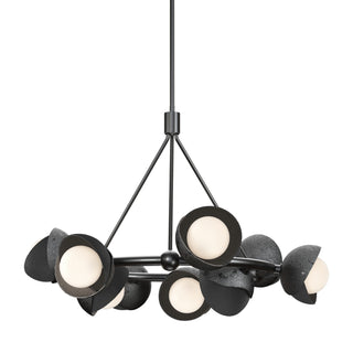 Hubbardton Forge - 131068-SKT-MULT-89-10-GG0711 - Brooklyn 9-Light Double Shade Ring Pendant - Brooklyn - Ink