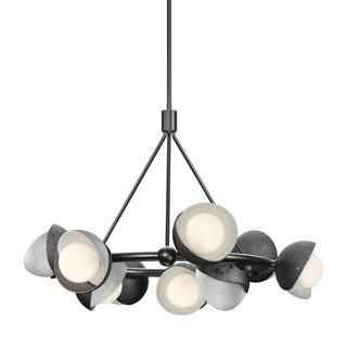 Hubbardton Forge - 131068-SKT-MULT-89-82-GG0711 - Brooklyn 9-Light Double Shade Ring Pendant - Brooklyn - Ink