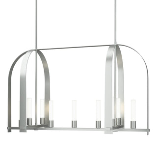 Hubbardton Forge - 131075-SKT-MULT-82-FD0462 - Triomphe 9-Light Linear Pendant - Triomphe - Vintage Platinum