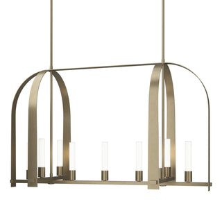 Hubbardton Forge - 131075-SKT-MULT-84-FD0462 - Triomphe 9-Light Linear Pendant - Triomphe - Soft Gold