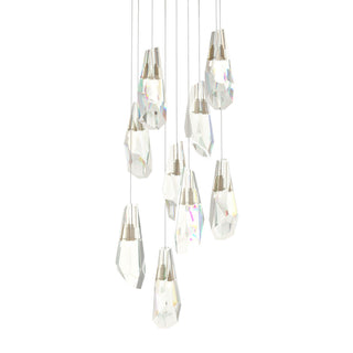 Hubbardton Forge - 131101-SKT-LONG-84-CR - Luma 9-Light Large Crystal Pendant - Luma - Soft Gold