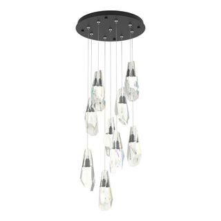 Hubbardton Forge - 131101-SKT-STND-10-CR - Luma 9-Light Large Crystal Pendant - Luma - Black