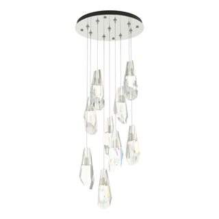 Hubbardton Forge - 131101-SKT-STND-85-CR - Luma 9-Light Large Crystal Pendant - Luma - Sterling