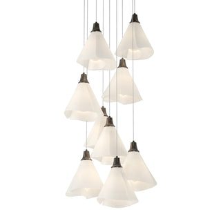 Hubbardton Forge - 131102-SKT-LONG-14-SH1987 - Mobius 9-Light Pendant - Mobius - Oil Rubbed Bronze