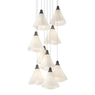 Hubbardton Forge - 131102-SKT-LONG-20-SH1987 - Mobius 9-Light Pendant - Mobius - Natural Iron