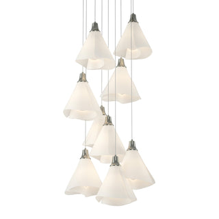 Hubbardton Forge - 131102-SKT-LONG-85-SH1987 - Mobius 9-Light Pendant - Mobius - Sterling
