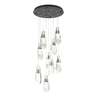 Hubbardton Forge - 131101-SKT-STND-14-CR - Luma 9-Light Large Crystal Pendant - Luma - Oil Rubbed Bronze
