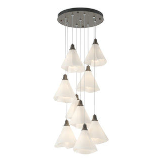 Hubbardton Forge - 131102-SKT-STND-07-SH1987 - Mobius 9-Light Pendant - Mobius - Dark Smoke