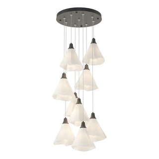 Hubbardton Forge - 131102-SKT-STND-20-SH1987 - Mobius 9-Light Pendant - Mobius - Natural Iron