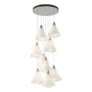 Hubbardton Forge - 131102-SKT-STND-82-SH1987 - Mobius 9-Light Pendant - Mobius - Vintage Platinum