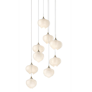 Hubbardton Forge - 131103-SKT-LONG-84-FD0710 - Ume 9-Light Pendant - Ume - Soft Gold
