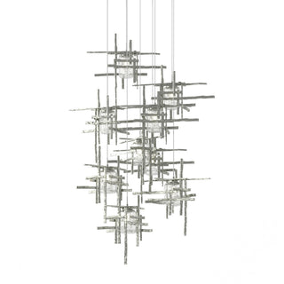 Hubbardton Forge - 131107-SKT-LONG-85-II0728 - Tura 9-Light Seeded Glass Pendant - Tura - Sterling